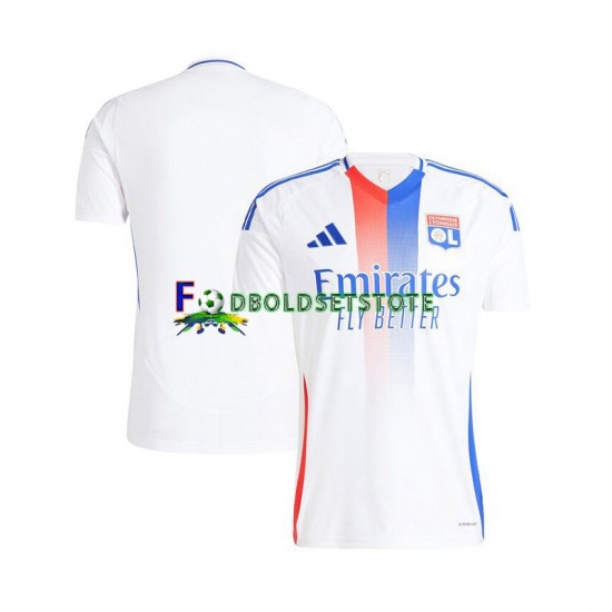 Olympique Lyon Trøje Hjemmebane 2024-2025 Kort ærmer ,Mænd