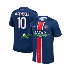 Paris Saint-Germain Trøje Ousmane Dembele 10 Hjemmebane 2024-2025 Kort ærmer ,Mænd