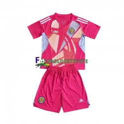 Skotland Trøje Målmand 3. Valg Euro 2024 Kort ærmer ,Børn Fodboldsæt