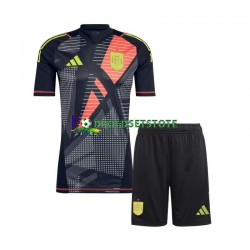 Spanien Trøje Målmand Udebane Euro 2024 Kort ærmer ,Børn Fodboldsæt