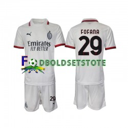 AC Milan Trøje Fofana 29 Udebane 2024-2025 Kort ærmer ,Børn Fodboldsæt