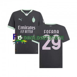 AC Milan Trøje Fofana 29 3. Valg 2024-2025 Kort ærmer ,Mænd