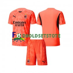 AC Milan Trøje Målmand 4. Valg 2024-2025 Kort ærmer ,Børn Fodboldsæt