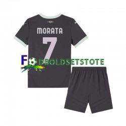 AC Milan Trøje Morata 7 3. Valg 2024-2025 Kort ærmer ,Børn Fodboldsæt
