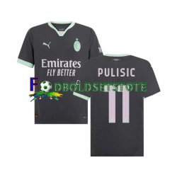 AC Milan Trøje Pulisic 11 3. Valg 2024-2025 Kort ærmer ,Mænd