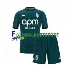 AS Monaco Trøje Udebane 2024-2025 Kort ærmer ,Børn Fodboldsæt