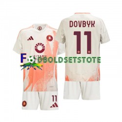 AS Roma Trøje Artem Dovbyk 11 Udebane 2024-2025 Kort ærmer ,Børn Fodboldsæt