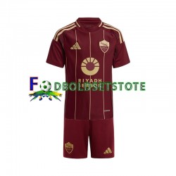 AS Roma Trøje Hjemmebane 2024-2025 Kort ærmer ,Børn Fodboldsæt