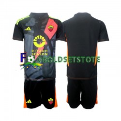 AS Roma Trøje Målmand Hjemmebane 2024-2025 Kort ærmer ,Børn Fodboldsæt