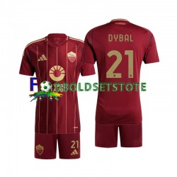 AS Roma Trøje Paulo Dybala 21 Hjemmebane 2024-2025 Kort ærmer ,Børn Fodboldsæt