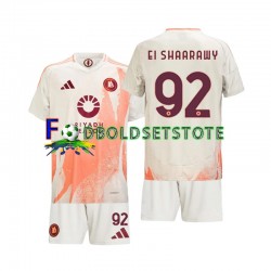 AS Roma Trøje Stephan El Shaarawy 92 Udebane 2024-2025 Kort ærmer ,Børn Fodboldsæt