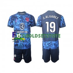 Atlético Madrid Trøje J.Alvarez 19 3. Valg 2024-2025 Kort ærmer ,Børn Fodboldsæt