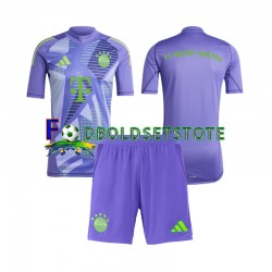 FC Bayern München Trøje Målmand Udebane 2024-2025 Kort ærmer ,Børn Fodboldsæt