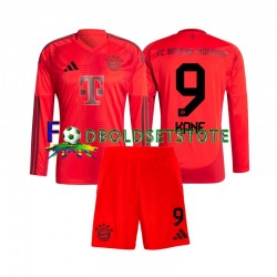 FC Bayern München Trøje Harry Kane 9 Hjemmebane 2024-2025 Lange ærmer ,Børn Fodboldsæt