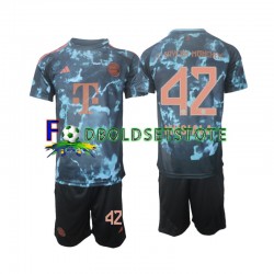 FC Bayern München Trøje Musiala 42 Udebane 2024-2025 Kort ærmer ,Børn Fodboldsæt