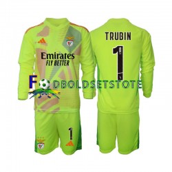 Benfica Trøje Anatolij Trubin 1 Målmand Hjemmebane 2024-2025 Lange ærmer ,Børn Fodboldsæt