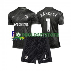 Chelsea Trøje Robert Sanchez 1 Målmand Udebane 2024-2025 Kort ærmer ,Børn Fodboldsæt