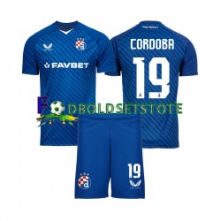 Dinamo Zagreb Trøje Juan Cordoba 19 Hjemmebane 2024-2025 Kort ærmer ,Børn Fodboldsæt