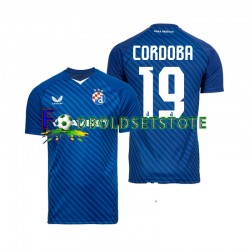 Dinamo Zagreb Trøje Juan Cordoba 19 Hjemmebane 2024-2025 Kort ærmer ,Mænd