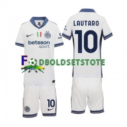 Inter Milan Trøje Lautaro 10 Udebane 2024-2025 Kort ærmer ,Børn Fodboldsæt