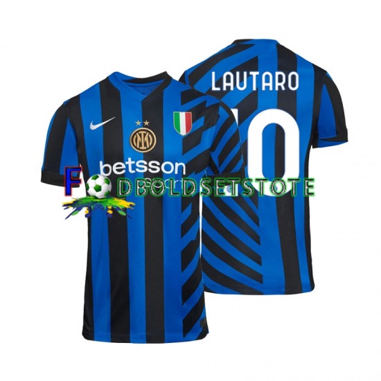 Inter Milan Trøje Lautaro 10 Hjemmebane 2024-2025 Kort ærmer ,Mænd Inter Milan Trøje Lautaro 10 Hjemmebane 2024-2025 Kort ærmer ,Mænd
