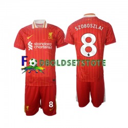 Liverpool Trøje Szoboszlai 8 Hjemmebane 2024-2025 Kort ærmer ,Børn Fodboldsæt