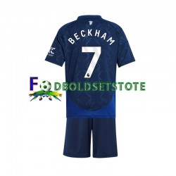 Manchester United Trøje Beckham 7 Udebane 2024-2025 Kort ærmer ,Børn Fodboldsæt