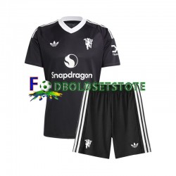 Manchester United Trøje Målmand 3. Valg 2024-2025 Kort ærmer ,Børn Fodboldsæt