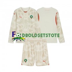 Marokko Trøje Målmand Udebane 2024 Lange ærmer ,Børn Fodboldsæt