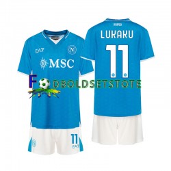 Napoli Trøje Lukaku 11 Hjemmebane 2024-2025 Kort ærmer ,Børn Fodboldsæt