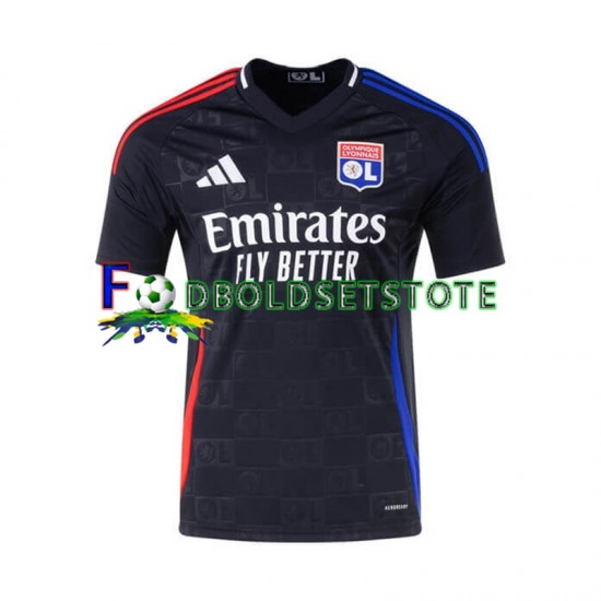 Olympique Lyon Trøje Udebane 2024-2025 Kort ærmer ,Mænd