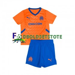 Olympique de Marseille Trøje 3. Valg 2024-2025 Kort ærmer ,Børn Fodboldsæt