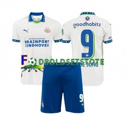 PSV Eindhoven Trøje DE JONG 9 3. Valg 2024-2025 Kort ærmer ,Børn Fodboldsæt