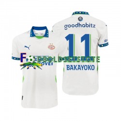PSV Eindhoven Trøje Johan Bakayoko 11 Udebane 2024-2025 Kort ærmer ,Mænd