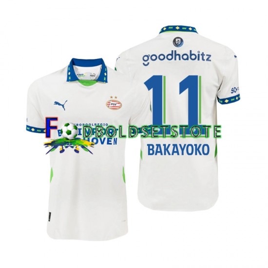 PSV Eindhoven Trøje Johan Bakayoko 11 Udebane 2024-2025 Kort ærmer ,Mænd