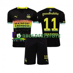 PSV Eindhoven Trøje Johan Bakayoko 11 Udebane 2024-2025 Kort ærmer ,Børn Fodboldsæt