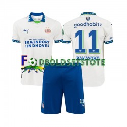 PSV Eindhoven Trøje Johan Bakayoko 11 3. Valg 2024-2025 Kort ærmer ,Børn Fodboldsæt