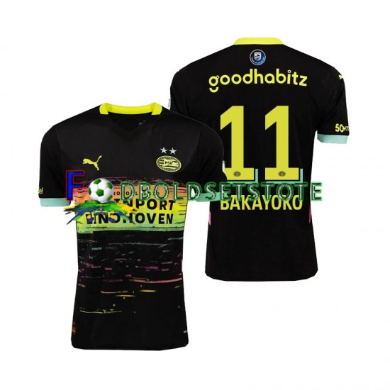 PSV Eindhoven Trøje Johan Bakayoko 11 3. Valg 2024-2025 Kort ærmer ,Mænd