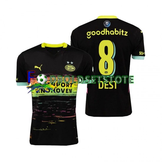 PSV Eindhoven Trøje Sergino Dest 8 Udebane 2024-2025 Kort ærmer ,Mænd