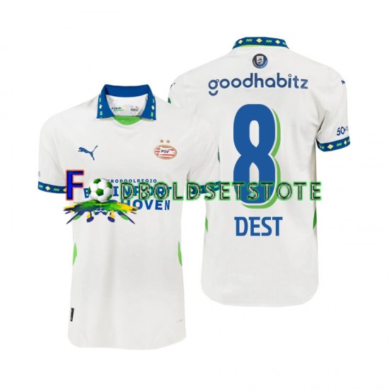 PSV Eindhoven Trøje Sergino Dest 8 3. Valg 2024-2025 Kort ærmer ,Mænd