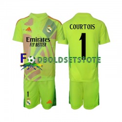 Real Madrid Trøje COURTOIS 1 Målmand 4. Valg 2024-2025 Kort ærmer ,Børn Fodboldsæt