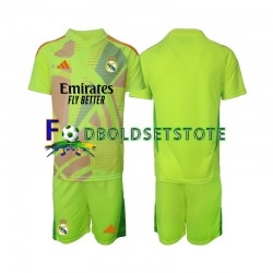 Real Madrid Trøje Målmand 4. Valg 2024-2025 Kort ærmer ,Børn Fodboldsæt