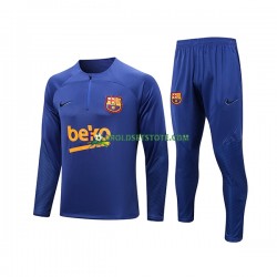 2022-2023 FC Barcelona Blå Sweatshirt Dragt