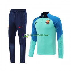 2022-2023 FC Barcelona Grøn Sweatshirt Dragt