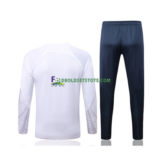 2022-2023 Frankrig Hvid Sweatshirt Dragt