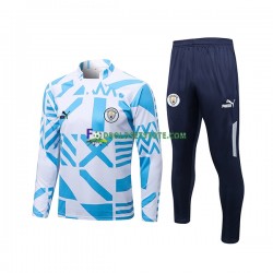 2022-2023 Manchester City Hvid Sweatshirt Dragt