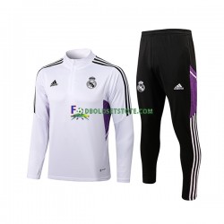 2022-2023 Real Madrid Hvid Sweatshirt Dragt