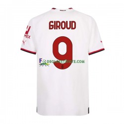 2022-2023 AC Milan Trøje Olivier Giroud 9 Udebane Kort ærmer ,Mænd