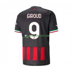 2022-2023 AC Milan Trøje Olivier Giroud 9 Hjemmebane Kort ærmer ,Mænd