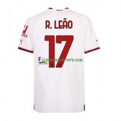 2022-2023 AC Milan Trøje Rafael Leao 17 Udebane Kort ærmer ,Mænd